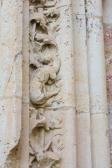 Architectural details of The Convent of San Francisco in Zamora city, Spain © SoniaBonet