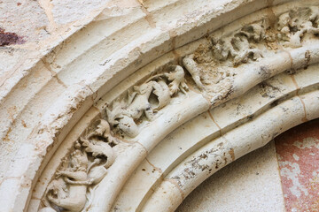 Architectural details of The Convent of San Francisco in Zamora city, Spain © SoniaBonet