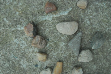 Rocks on the ground from stone © oleg