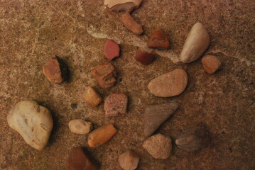 Rocks on the ground from stone © oleg