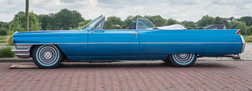 Lelystad, The Netherlands, June 21, 2026, Cadillac de Ville 1964, 2nd generation of the classic american car at The National Old Timer Day