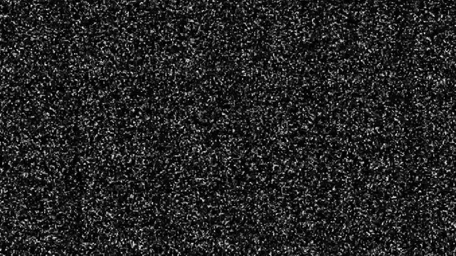 TV error with static noise and bad signal distortion background. Old Retro TV - Static tv black and white noise caused by bad signal reception. Loop animation