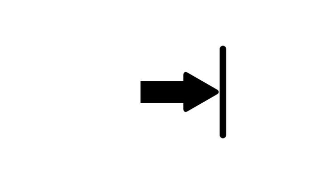 Download icon animation isolated on white background, downloading icon in circle with arrow animated, download button icon, direction Arrow icon.