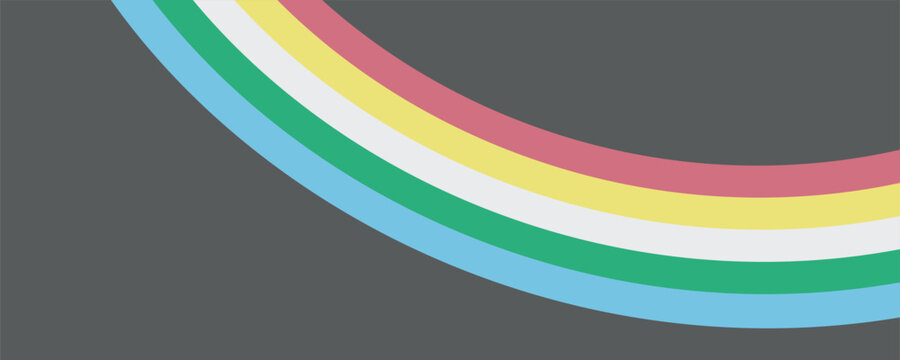 Disability pride flag. Color stripes representing a form of impairment