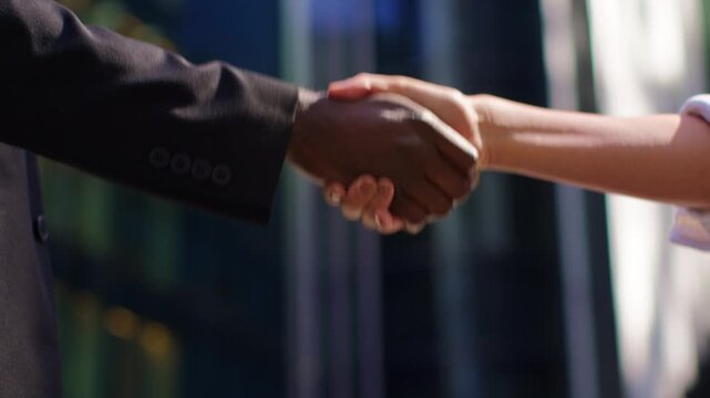 handshake between two businessmen