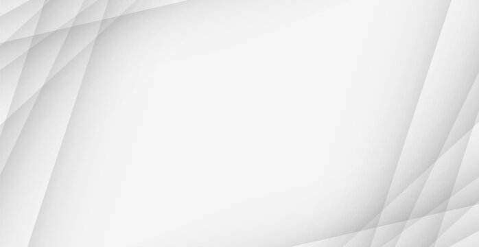 Grey Background with Line Frame. Technology Banner. Abstract Minimal Business Wallpaper. Vector Illustration