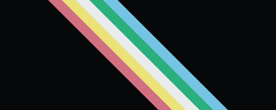 Disability pride flag. Color stripes representing a form of impairment