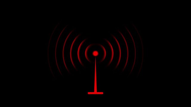 Wi-fi wireless internet network net connection icon logo. technology wireless signal icon. Motion Graphic concept. animation