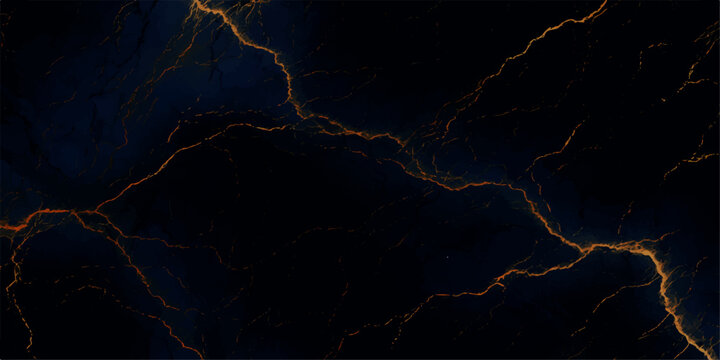 Striking golden lightning bolts illuminate a dark night sky, creating a dramatic and powerful abstract background.