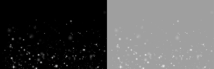 Obraz premium White floating dust bloom with radiant particles, soft luminous glow, and transparent background. png 