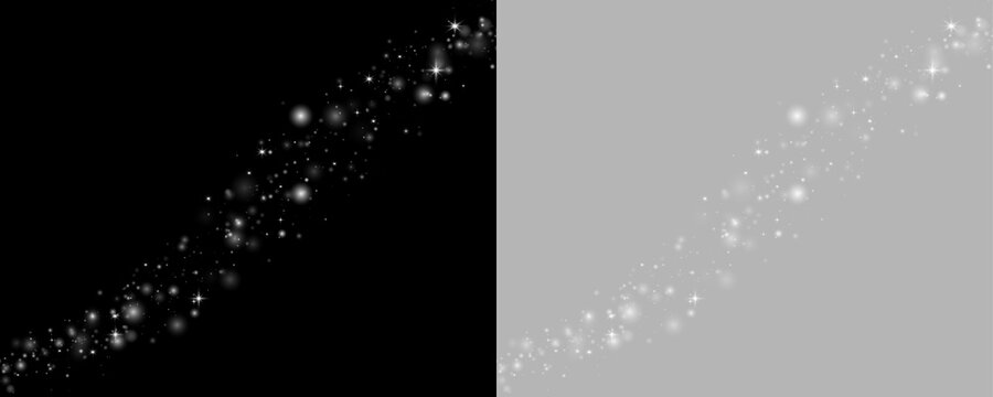 White glowing particle veil with sparkling dust, elegant shimmer, and transparent finish. png
