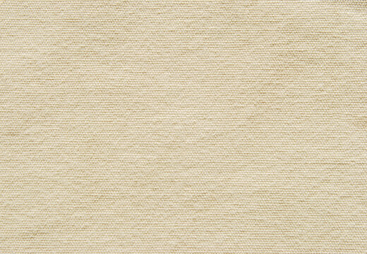 Beige cotton drill fabric close up background