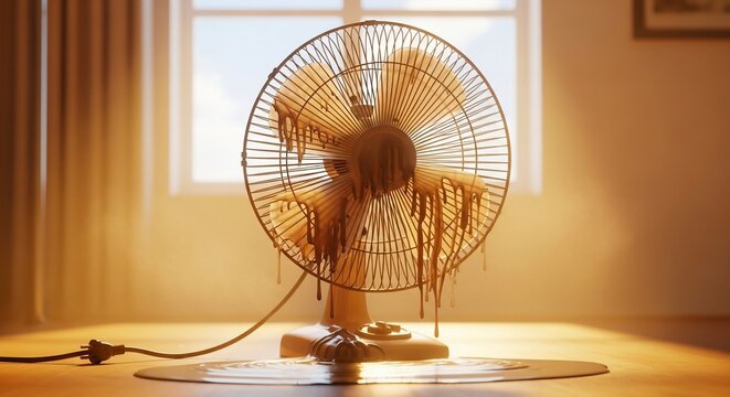 Melting fan heat concept