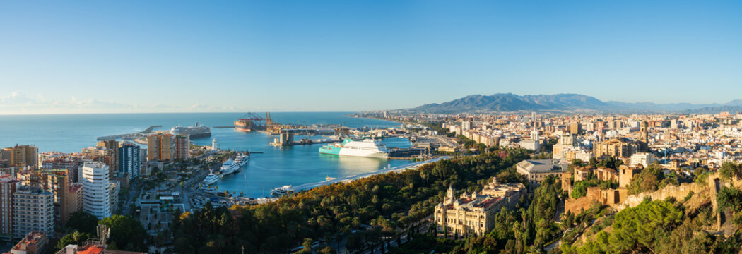 Coast of Malaga city in Spain. Europe