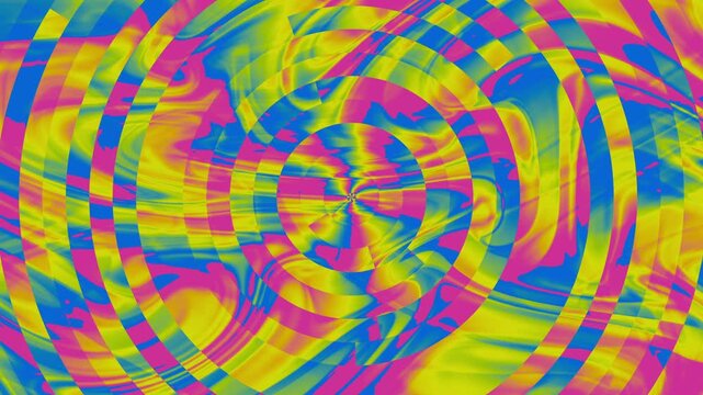 Colorful psychedelic ripple distortion loop