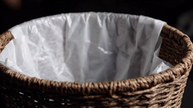 Person Hands Discarding a Smartphone into a Trash Basket Representing Digital Detox and Technology Addiction