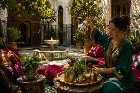 A Culture That Has Been Designing for Summer for a Thousand Years &mdash; The Same Mint Her Grandmother Used &mdash; The Silk Is Iridescent &mdash; The Tea Is From Height &mdash; The Cool Is Engineered