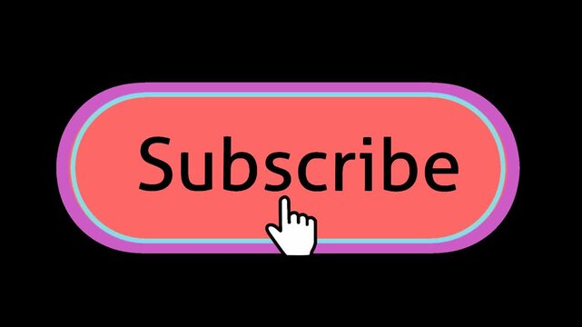 Animation of social media call to action, good for engagement, the animation is about say thanks to audience and ask or invite audience to subscribe , with minimal design