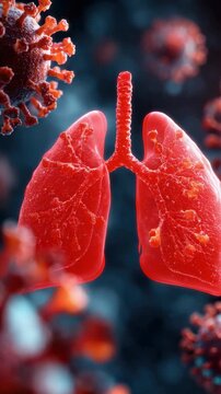 Close-Up of Human Lungs