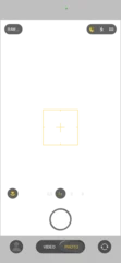 Mobile phone camera rec overlay mockup isolated on transparent bg. Recorder cam display. Video or photo recording screen. Viewfinder Layout template. Vector png © boxerx