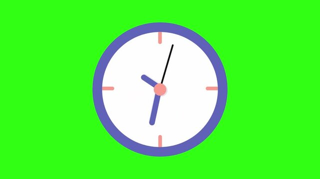 Ticking clock hands animation