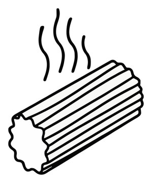 Churros with hot chocolate isometric line art illust.... Generative AI