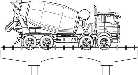 Vintage steam locomotive train engine at station platform line art coloring page. © Vhya