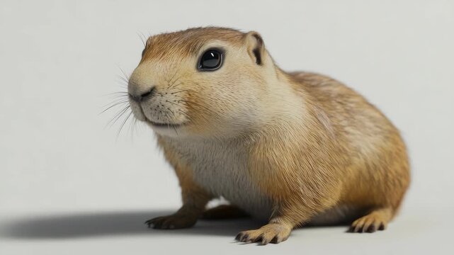 Golden gopher looking at camera