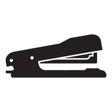 Black office stapler icon in open position Vector
