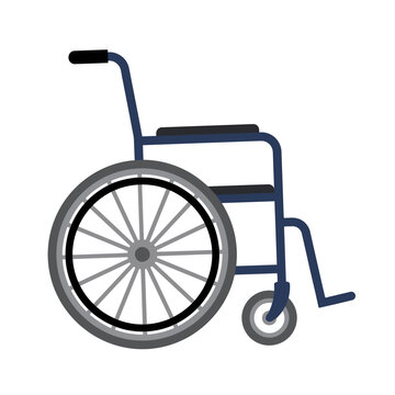 ​Wheelchair vector icon for medical and disability concept