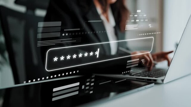 User authentication and password protection concept showing secure login, privacy safeguard, data protection, access control, and digital identity verification Marrow
