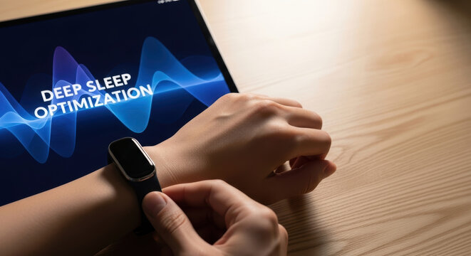 Sleep optimization biohacking longevity research wrist wearable sleep tracking health monitor night rest recovery data study