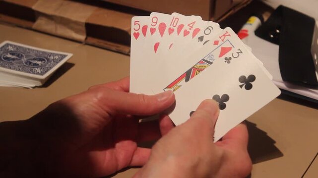 Holding A Poker Hand