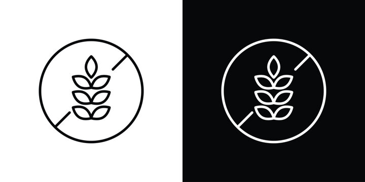 gluten free icon simple elements series