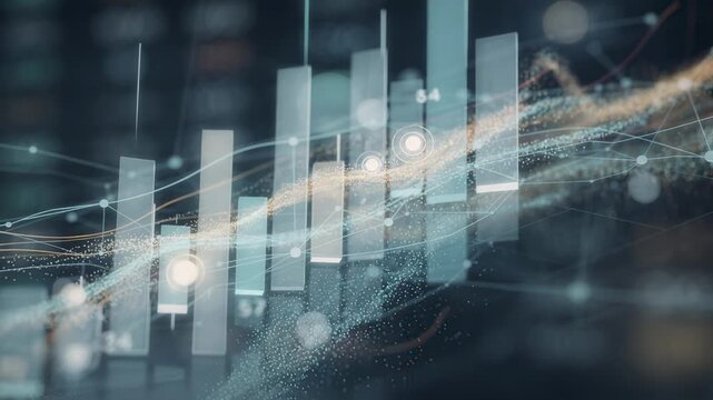 Closeup of a digital interface displaying dynamic AI algorithms adjusting portfolio weights with a blurred background symbolizing realtime market data input.