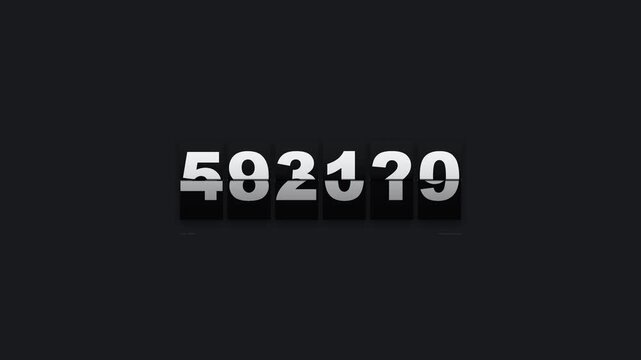 Animated of Mechanical Split-Flap Departure Board