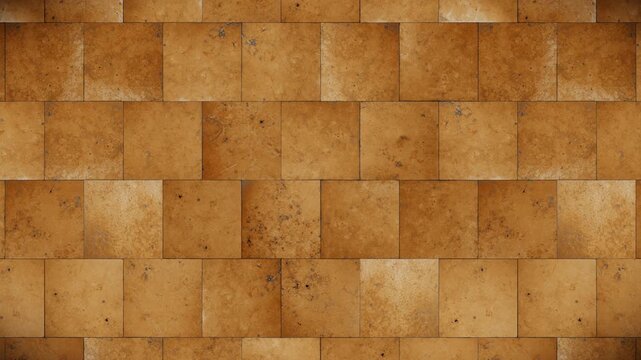 Warm terracotta textured rectangular tiles form an abstract pattern background, a seamless loop motion graphic