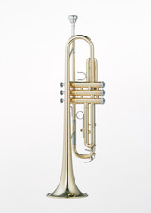 trumpet isolated on white © KJ