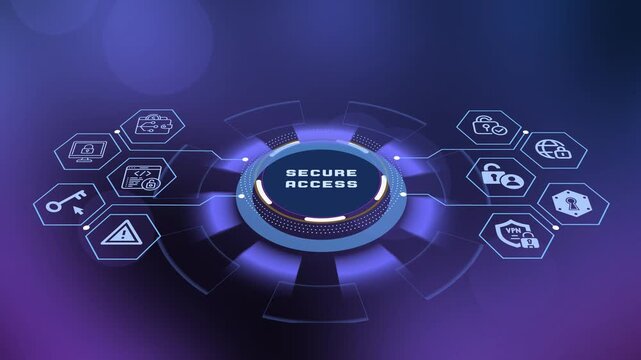 Secure Access Management Interface for Protected Network Authentication, Enterprise Identity Control and Digital Security.