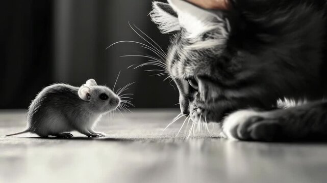 Cat and Mouse Interaction