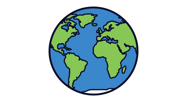 Earth Globe Planet World Map.