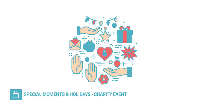 Hands exchanging gifts and helping.