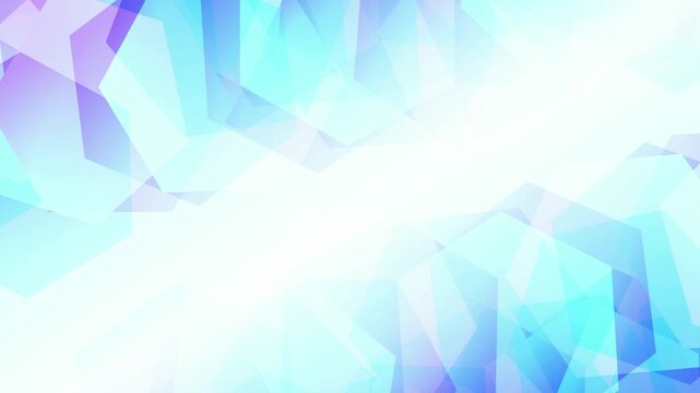 Abstract Blue Geometric Crystal Pattern 4K