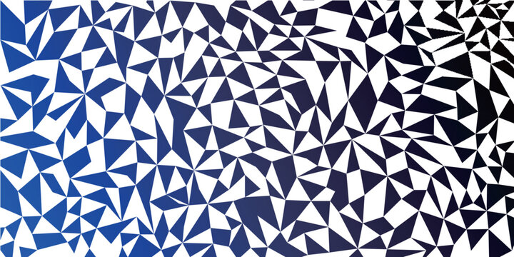 Geometric Blue and Black Triangular Pattern Background