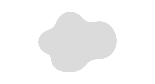 Abstract Organic Liquid Blob Shape