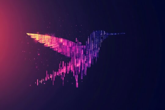 Abstract sound wave in gradient