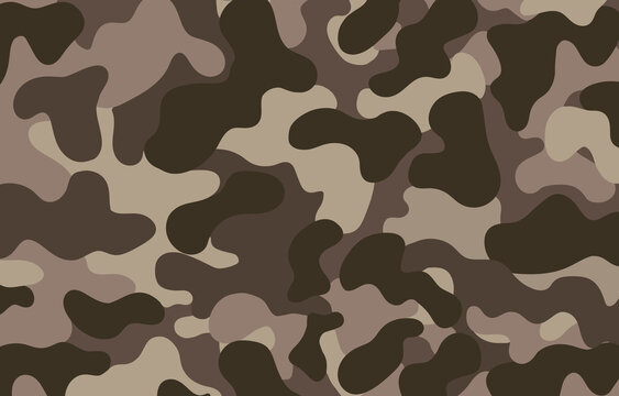 Ilustra&ccedil;&atilde;o de camuflagem do ex&eacute;rcito na cor marrom. 