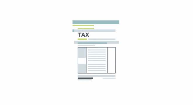 Tax form document with return sheet.