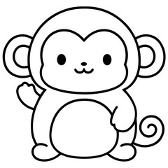 cartoon, animal, illustration, baby, character, child, bear, vector, drawing, art, fun, mammal, smile, mouse, boy, funny, toy, cute, pink, outline, smiling, pet, pig, design, teddy © Watcharakorn