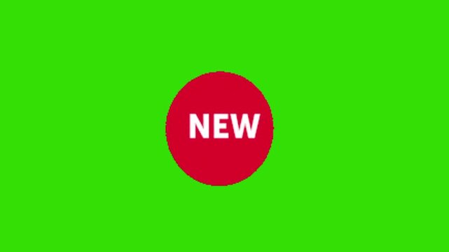 New Label Chroma Key Animation